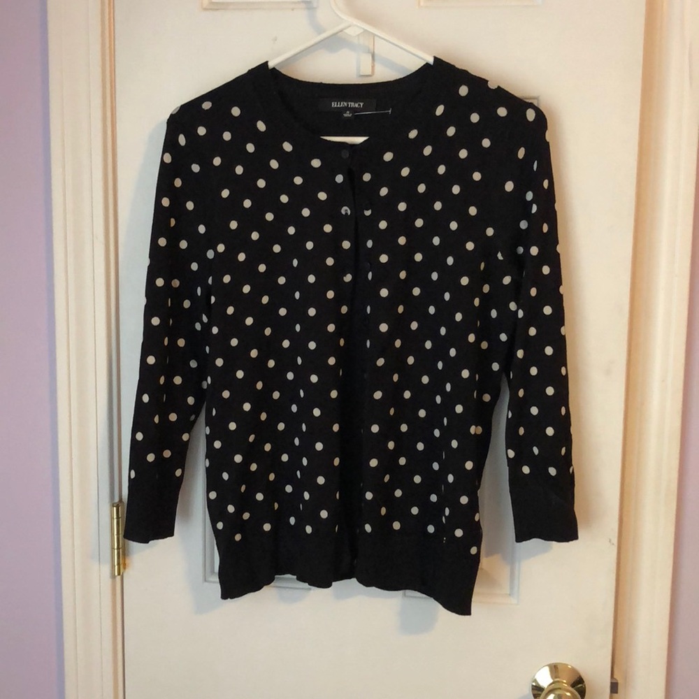 Ellen Tracy polka dot sweater!